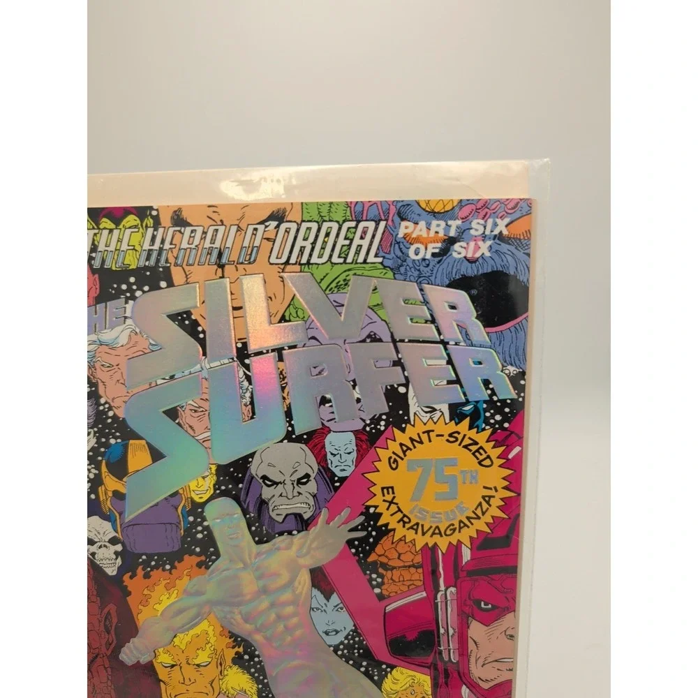 Silver Surfer #75 Marvel Comics 1992 The Herald Ordeal Hologram Cover